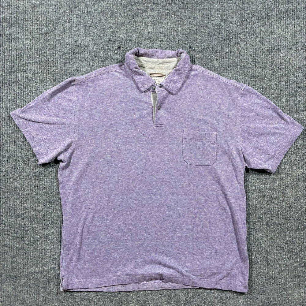 Jos. A. Bank 1905 Mens Polo Shirt Size XL Purple Cotton Stretch Short Sleeve